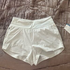 Women's White Athletic Shorts